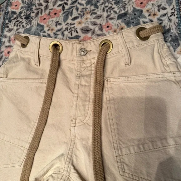 NWT We The Free Moxie Barrel Shorts White - Picture 3 of 7